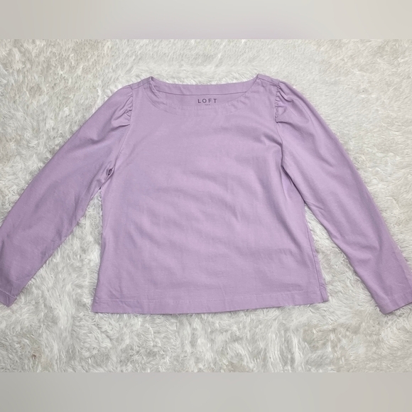 LOFT Tops - LOFT Light Purple Long Sleeve Shirt. Size L